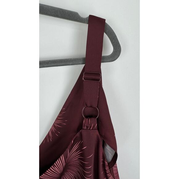 Universal Standard Shindig Satin Slip Dress Red Womens Plus Size 3X New - Picture 7 of 10